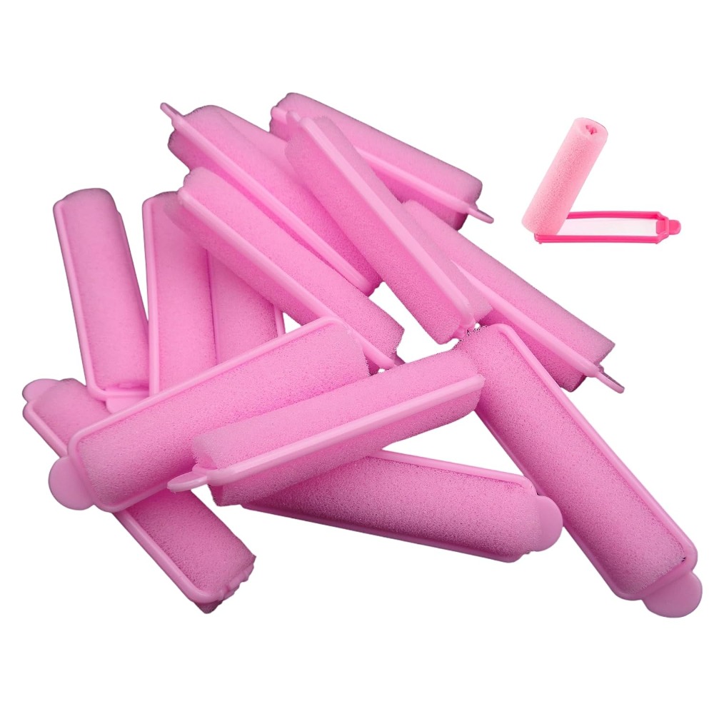 Sleeping Pack Overnight - 14-Pack Soft Foam Sponge Hair Rollers