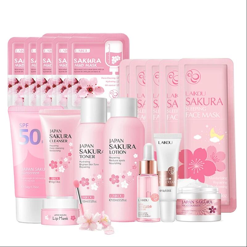 Korean Skincare Routine - Japan Sakura Facial Cleaner Korean Face
