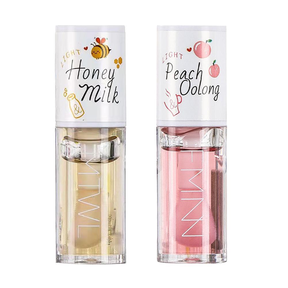 Lip Tint Korean - Korean Kawaii Lip gloss Honey Peach