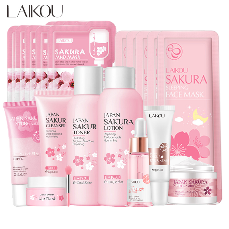 Korean Skincare Routine - Sakura Mặt Rửa Mặt Hàn Quốc