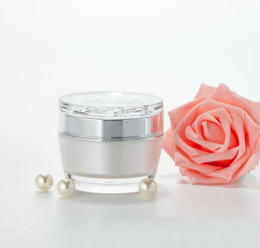 Essence Serum Toner - 50G Pearl White Acrylic/Plastic Jar Pot