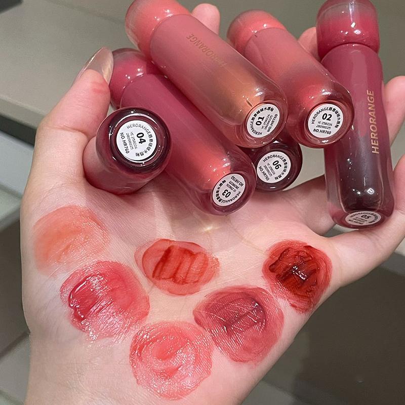 HERORANGE Lip Glaze Mirror Wat - đánh giá và giá Lip Tint Korean