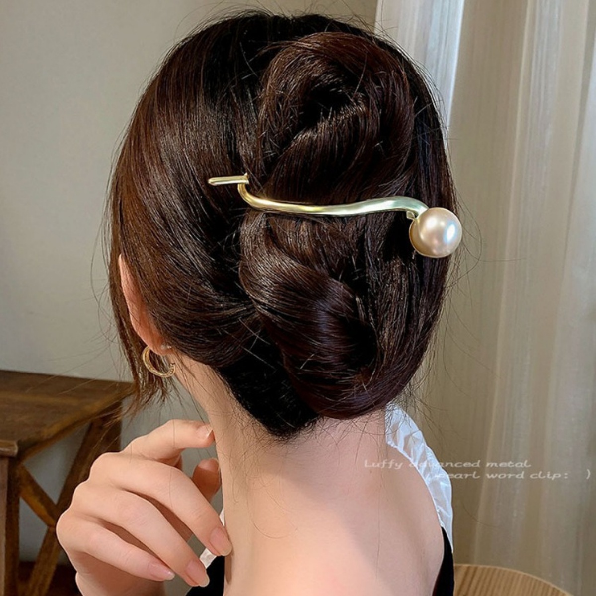 Elegant Glitter Pearl Hair Cli - đánh giá và giá Lifestyle Of Korean