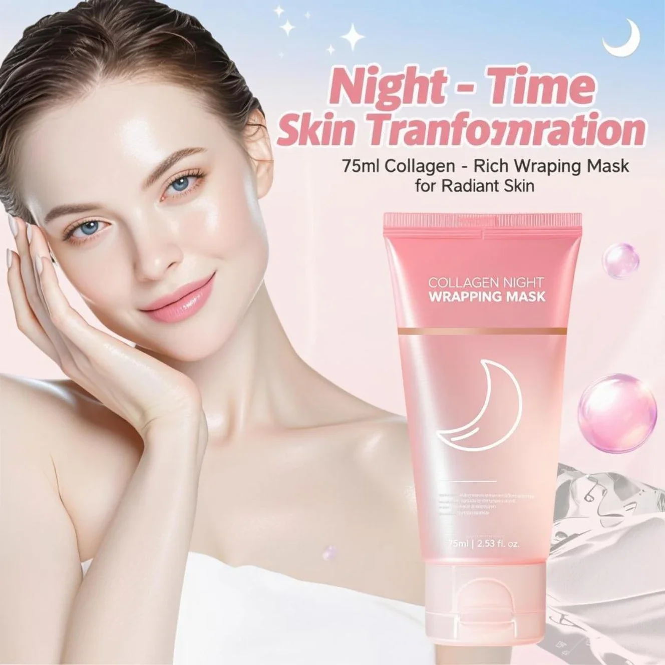 Collagen Night Wrapping Mask 7 - đánh giá và giá Sleeping Pack Overnight