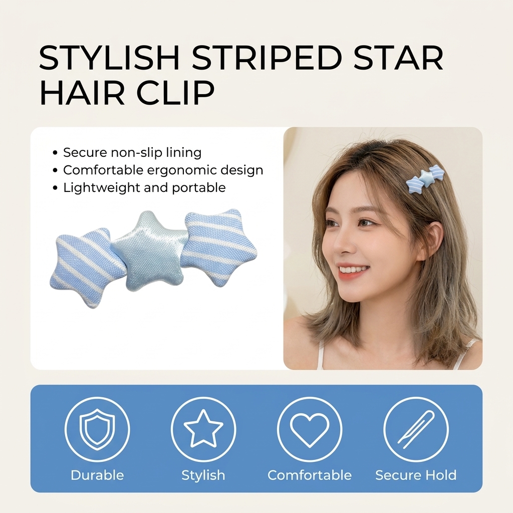 Cute Star Shaped Hair Clip For - đánh giá và giá Korean Girl Lifestyle