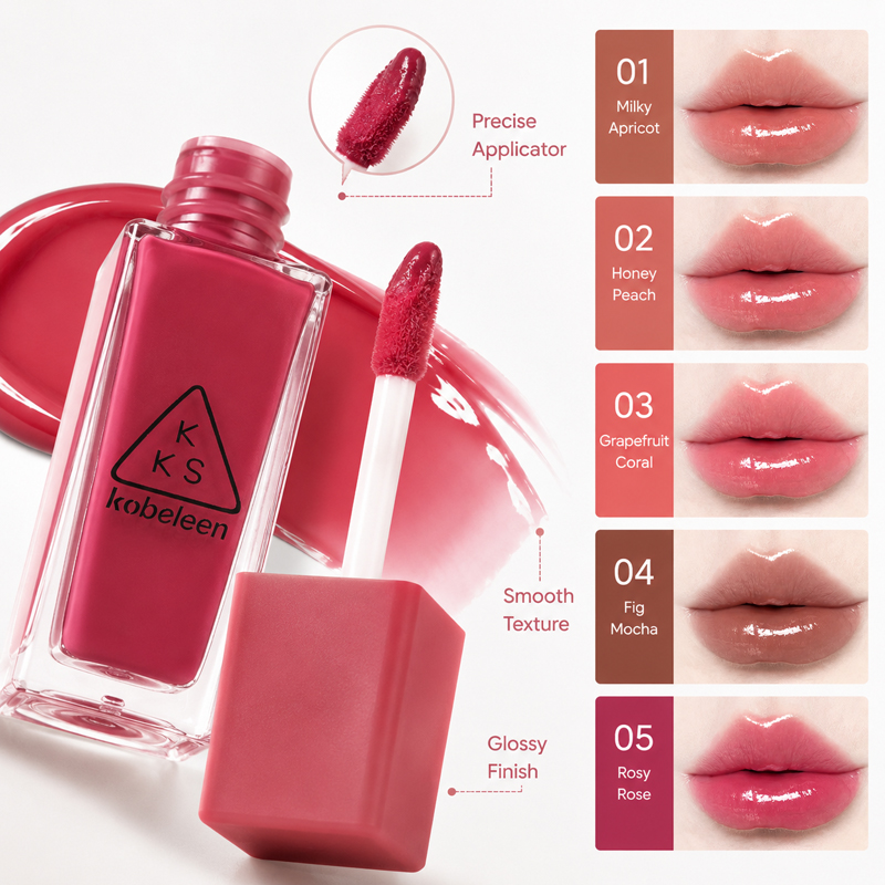 K-Beauty Juicy Glass Lip Gloss - đánh giá và giá Lip Tint Korean