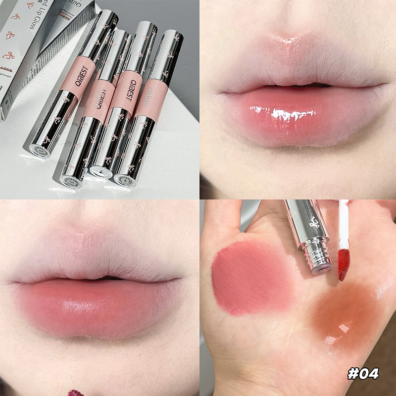QIBEST Double Head Lip Gloss M - đánh giá và giá Lip Tint Korean