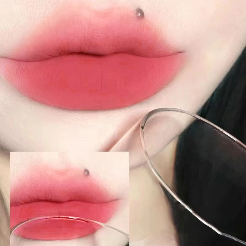 1PC Rose Red Matte Velvet Lip  - đánh giá và giá Lip Tint Korean