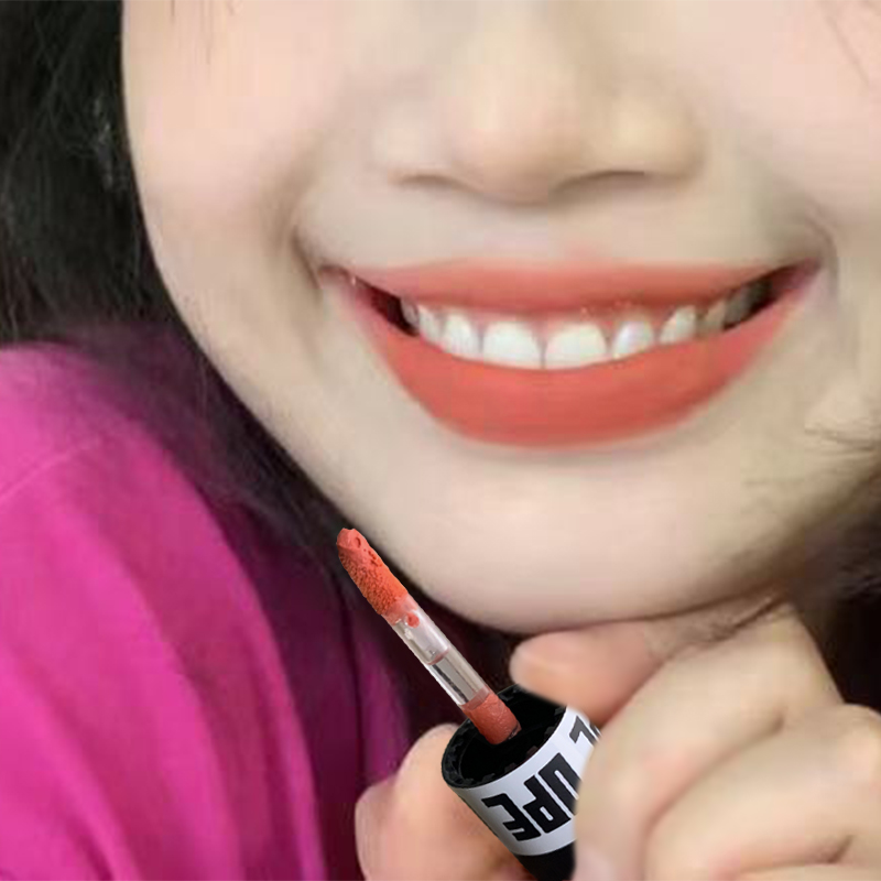 1PC Rose Red Matte Velvet Lip  - đánh giá và giá Lip Tint Korean