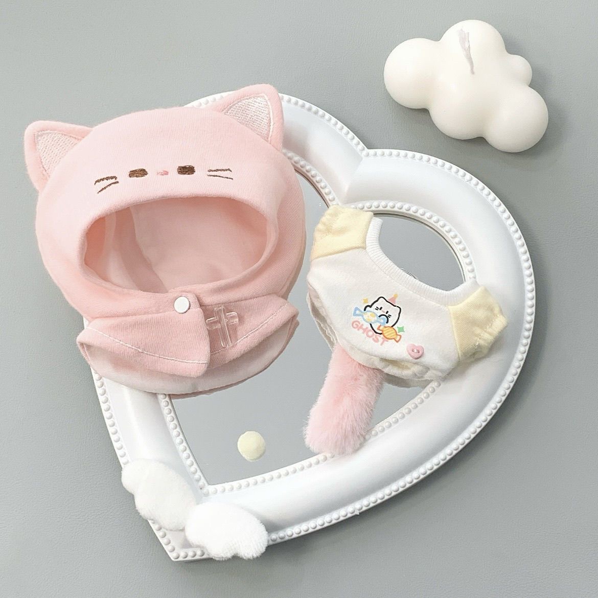 10cm Cotton Doll Cat Ears With - đánh giá và giá Korean Girl Lifestyle