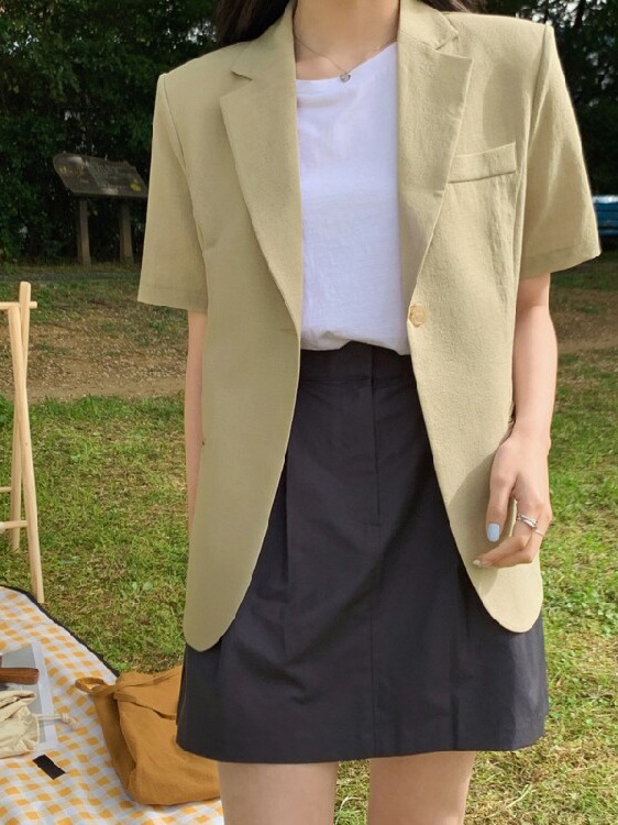 Women's Short Sleeve Suit Jack - đánh giá và giá Lifestyle Of Korean