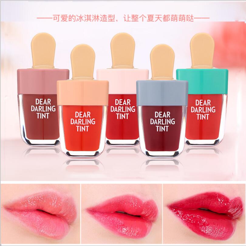 Lovely Ice Cream Shape Lip Glo - đánh giá và giá Lip Tint Korean
