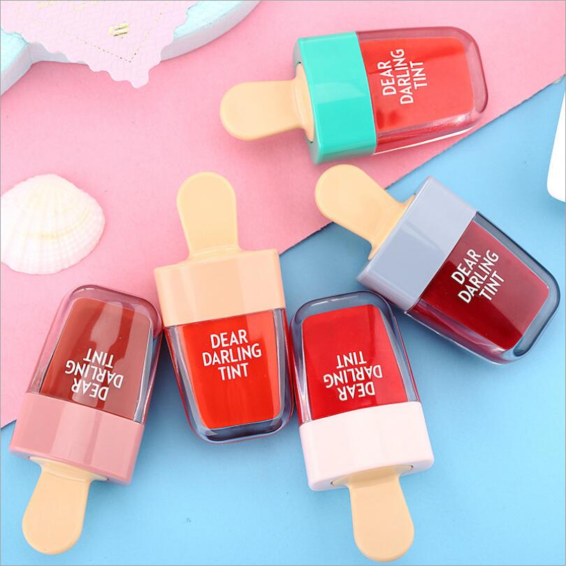 Lovely Ice Cream Shape Lip Glo - đánh giá và giá Lip Tint Korean