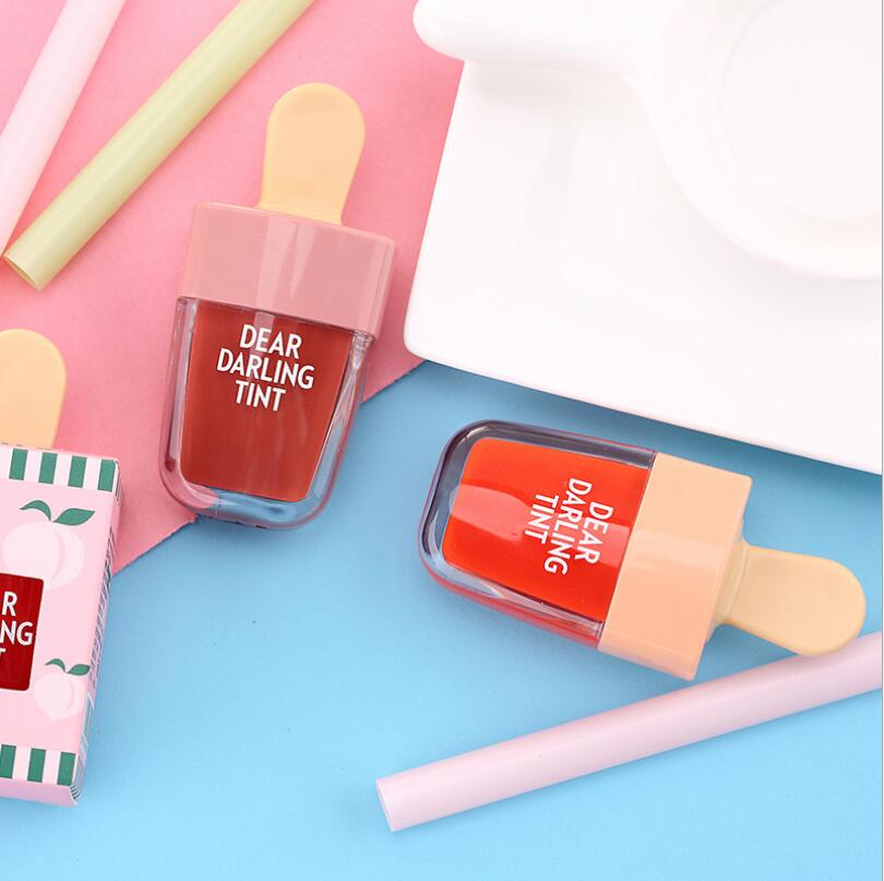 Lovely Ice Cream Shape Lip Glo - đánh giá và giá Lip Tint Korean